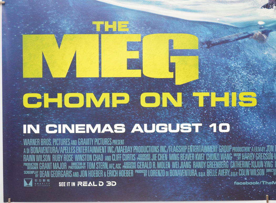 THE MEG (Bottom Left) Cinema Quad Movie Poster 