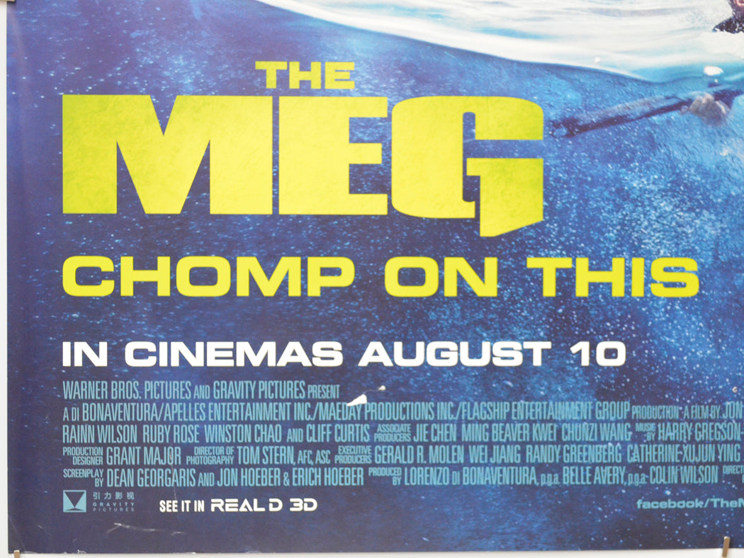 THE MEG (Bottom Left) Cinema Quad Movie Poster 