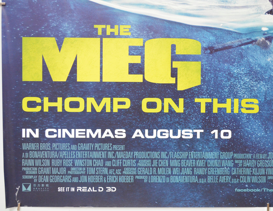 THE MEG (Bottom Left) Cinema Quad Movie Poster 