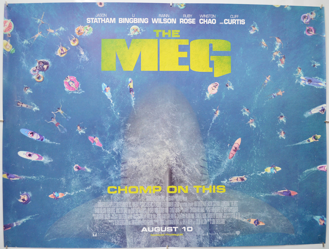 The Meg (Teaser / Advance Version) - Original Quad Poster - Film Poster - Movie Poster