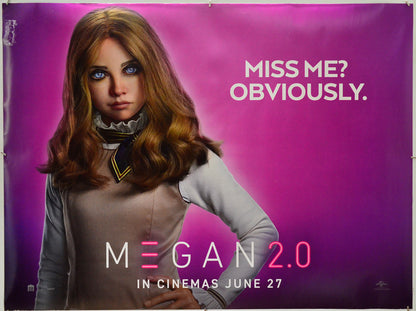 M3gan 2.0 - Original Quad Poster - Film Poster - Movie Poster