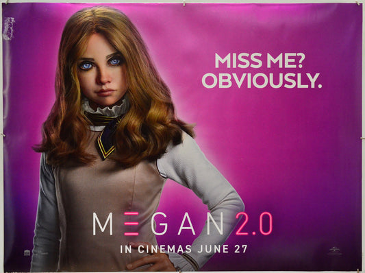 M3gan 2.0 - Original Quad Poster - Film Poster - Movie Poster