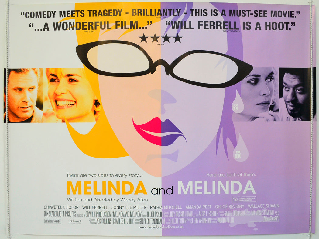 Melinda And Melinda  Original British Quad Poster - Film Poster - Movie Poster 