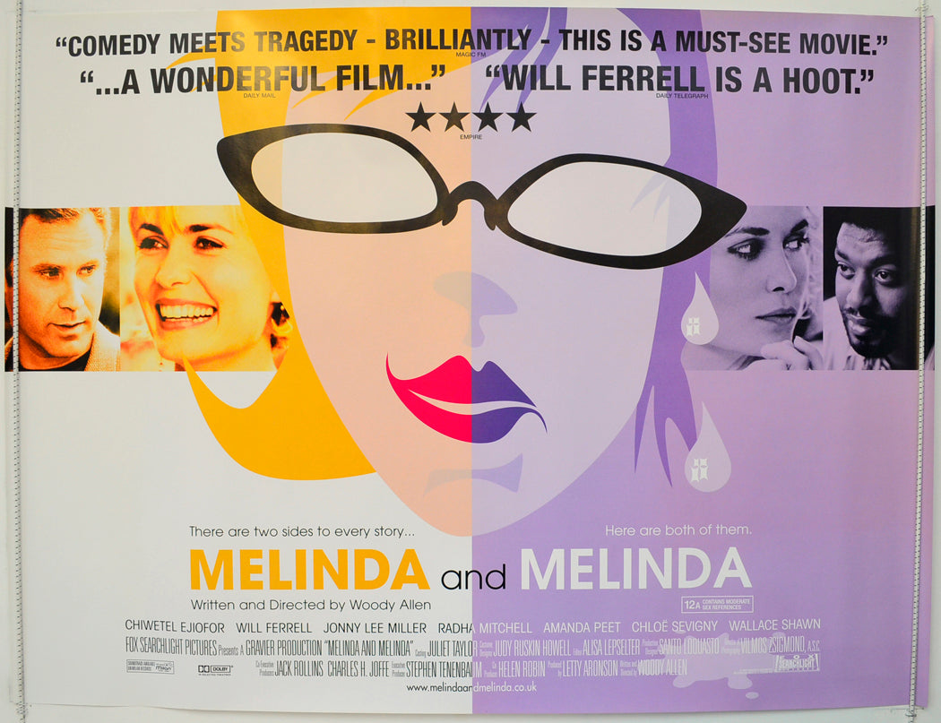 Melinda And Melinda  Original British Quad Poster - Film Poster - Movie Poster 