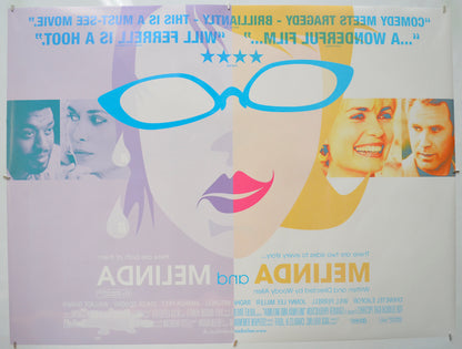 MELINDA AND MELINDA (Back) Cinema Quad Movie Poster 