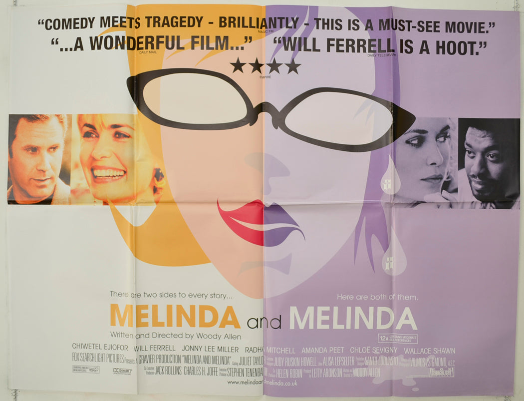 Melinda And Melinda   Original Quad Poster - Film Poster - Movie Poster 