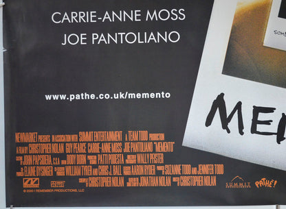 MEMENTO (Bottom Left) Cinema Quad Movie Poster 