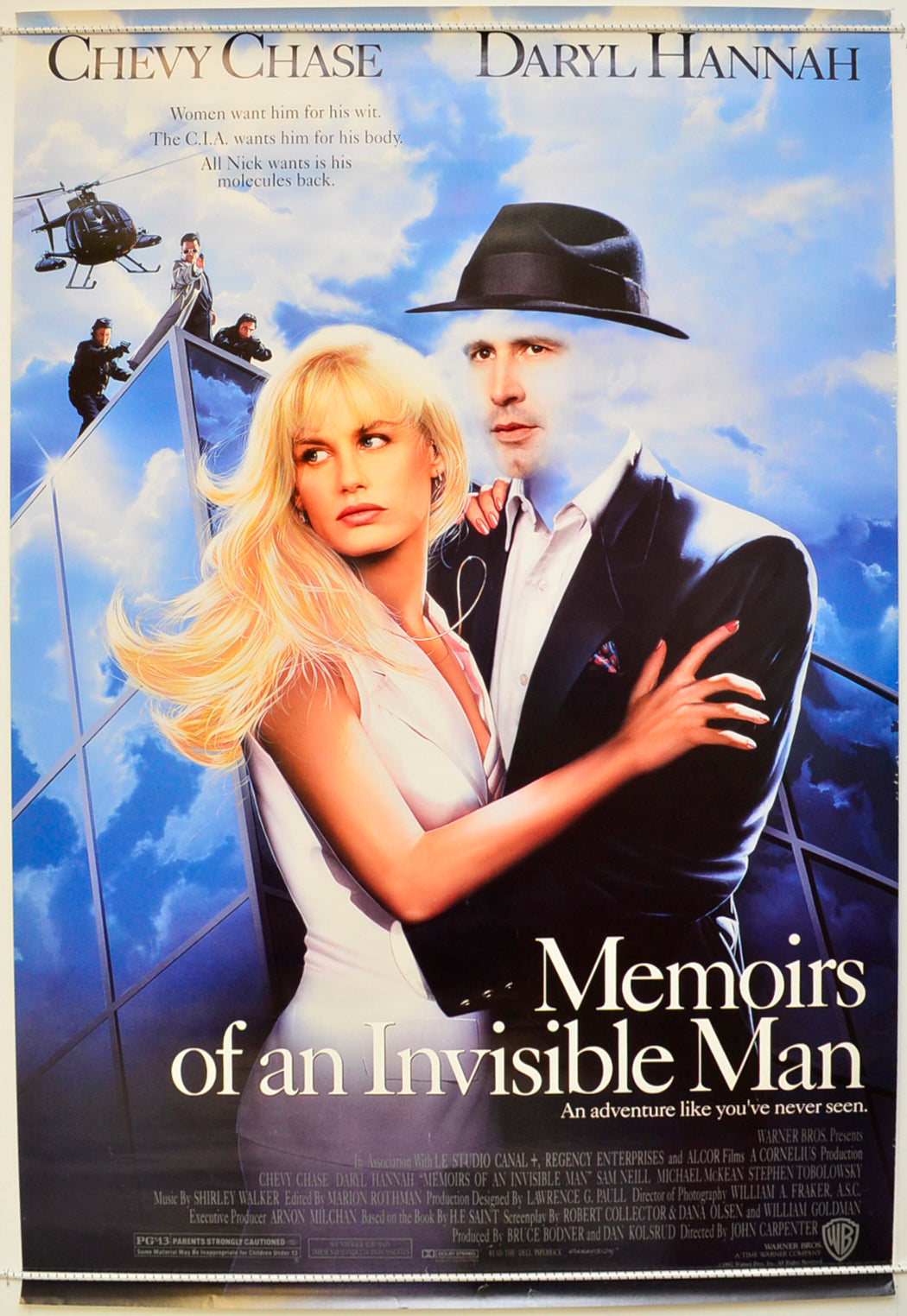 Memoirs Of An Invisible Man Original One Sheet Poster - Film Poster - Movie Poster  