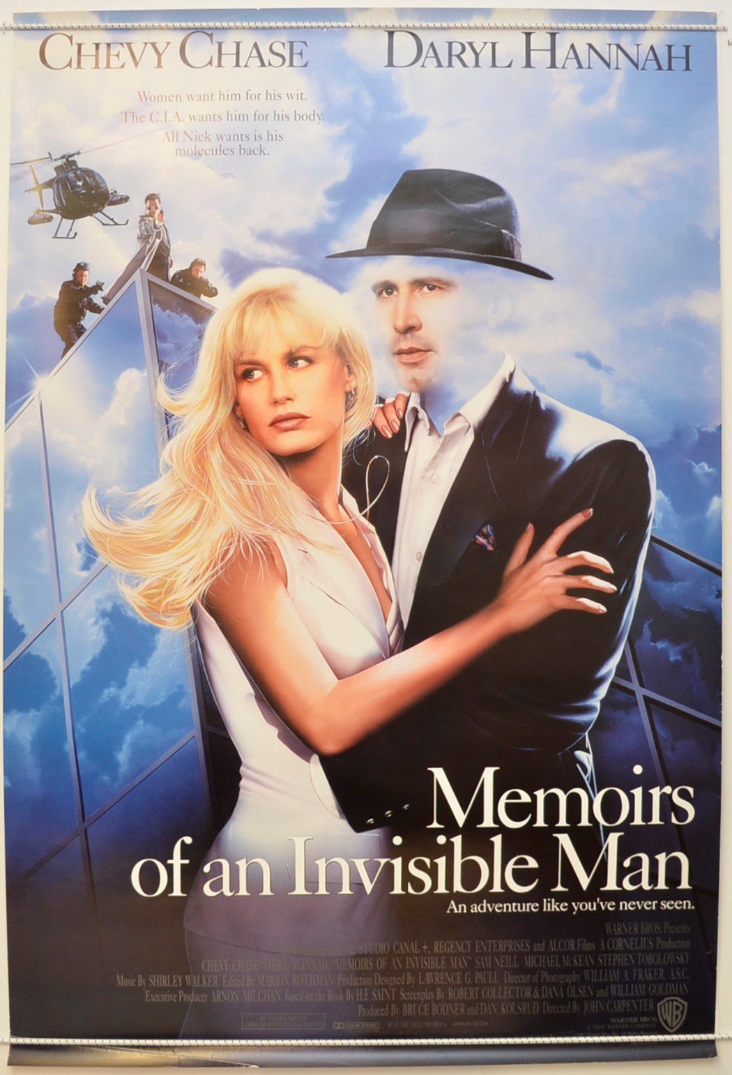 Memoirs Of An Invisible Man  Original One Sheet Poster - Film Poster - Movie Poster 