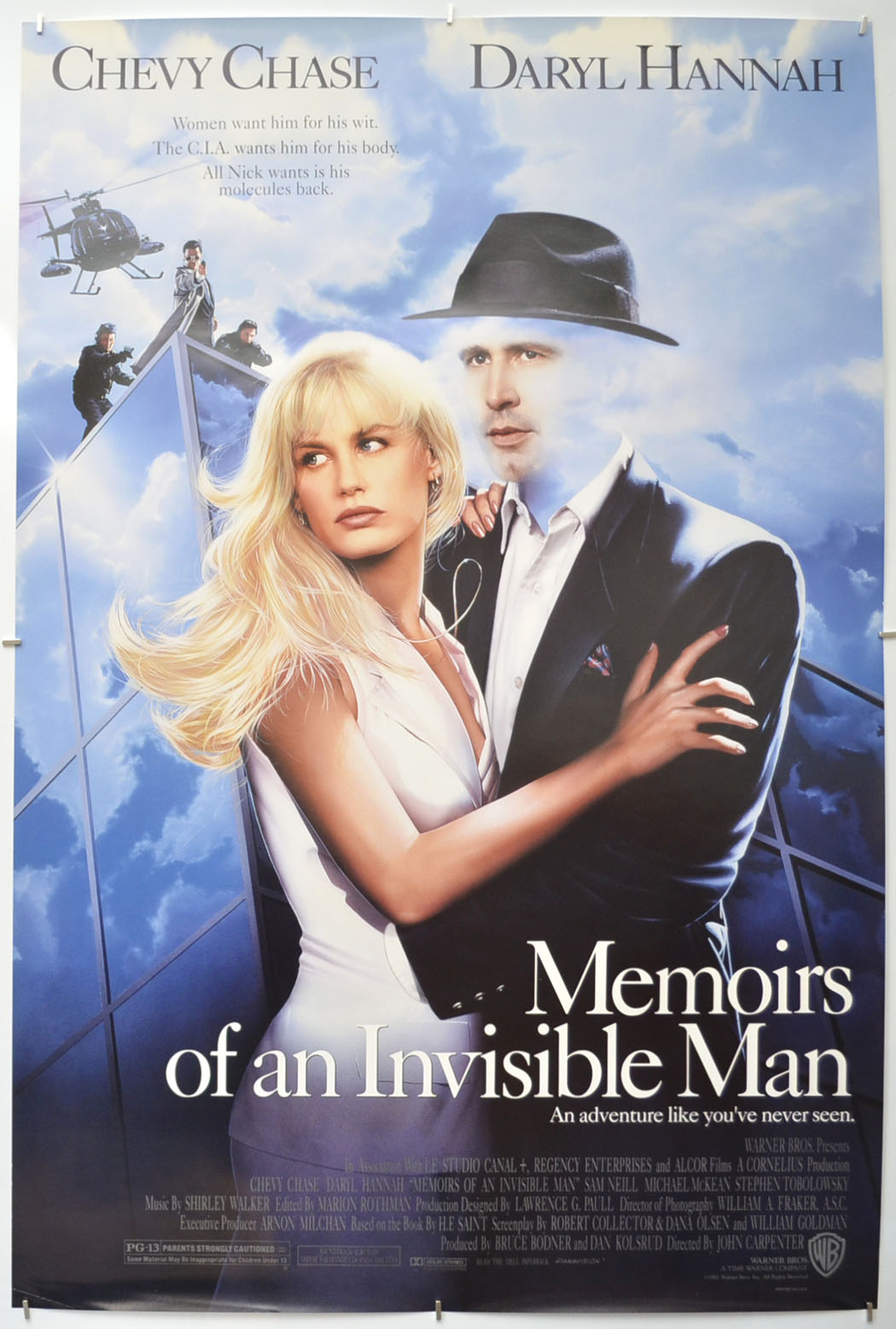 Memoirs Of An Invisible Man  Original One Sheet Poster - Film Poster - Movie Poster