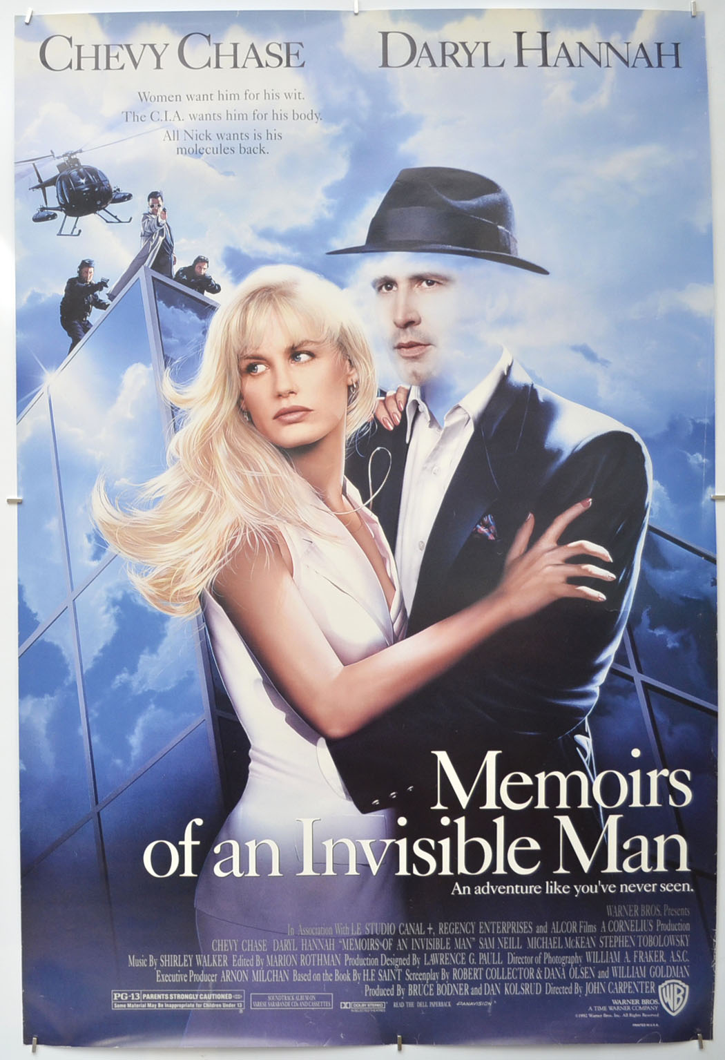 Memoirs Of An Invisible Man  Original One Sheet Poster - Film Poster - Movie Poster