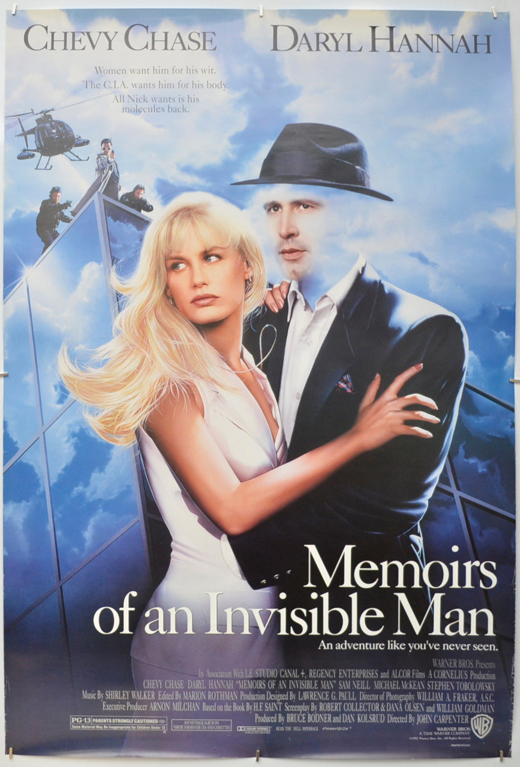 Memoirs Of An Invisible Man Original One Sheet Poster - Film Poster - Movie Poster