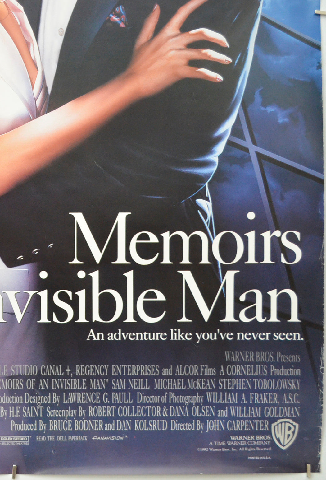 MEMOIRS OF AN INVISIBLE MAN (Bottom Right) Cinema One Sheet Movie Poster 