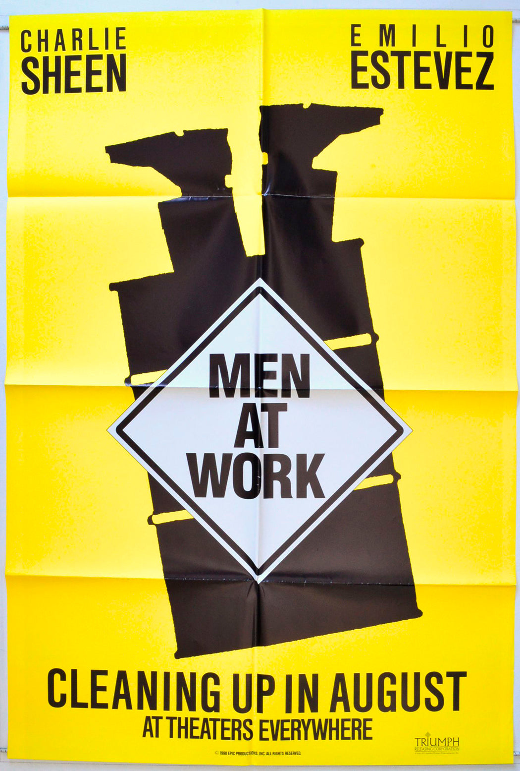 Men At Work  (Teaser / Advance Poster – Yellow Version)   Original One Sheet Poster - Movie Poster