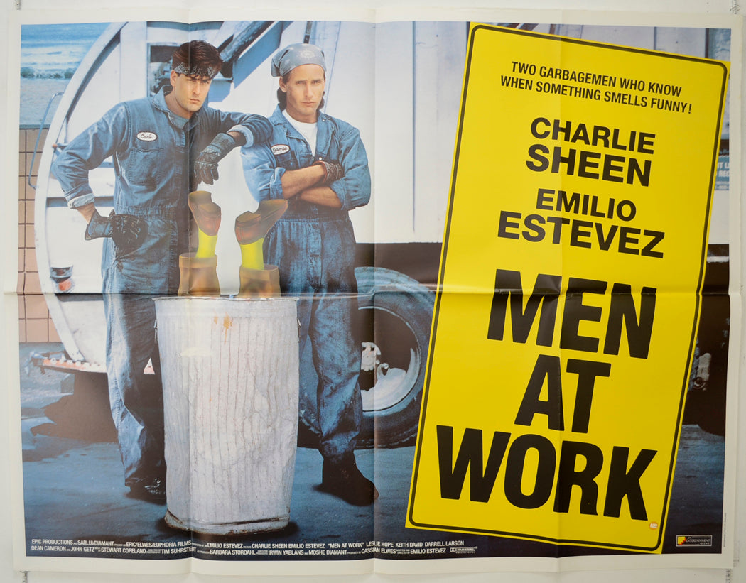 Men At Work   Original Quad Poster - Film Poster - Movie Poster 