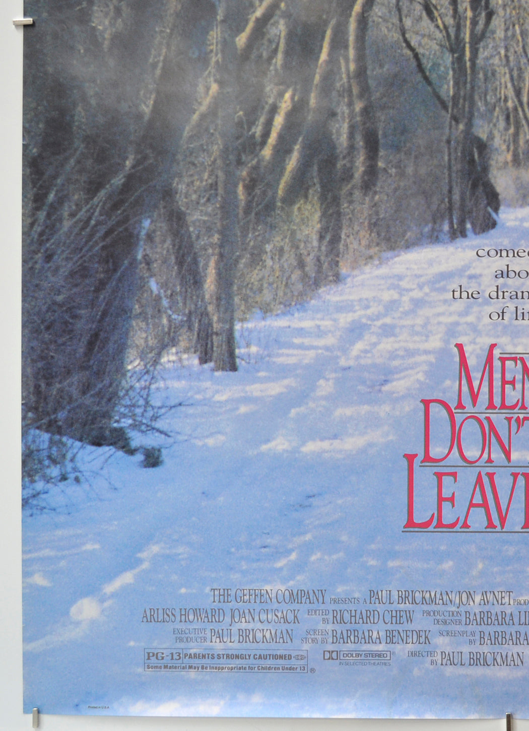 MEN DON’T LEAVE (Bottom Left) Cinema One Sheet Movie Poster 