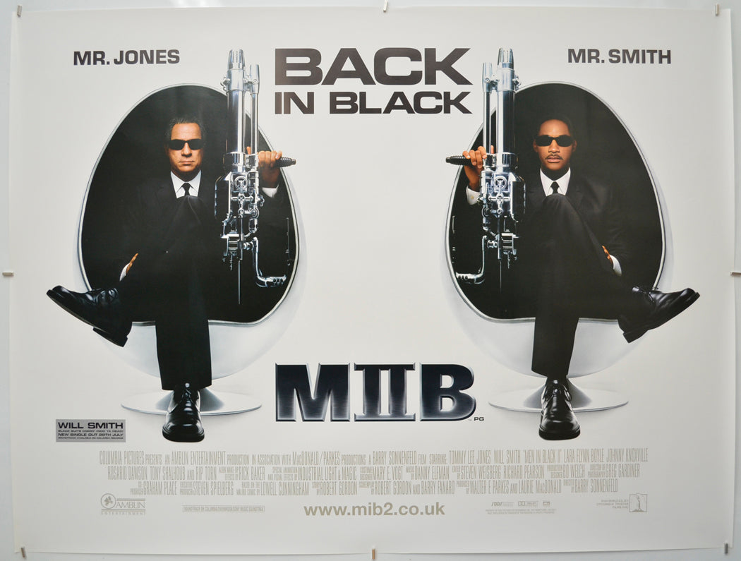 Men In Black II - Original Quad Poster - Film Poster - Movie Poster