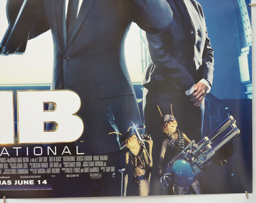 Men In Black International (Bottom Right) Cinema Quad Movie Poster 