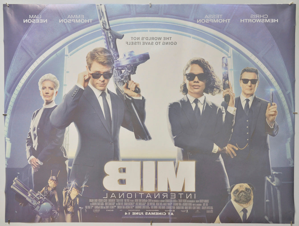 Men In Black: International (Back) Cinema Quad Movie Poster 