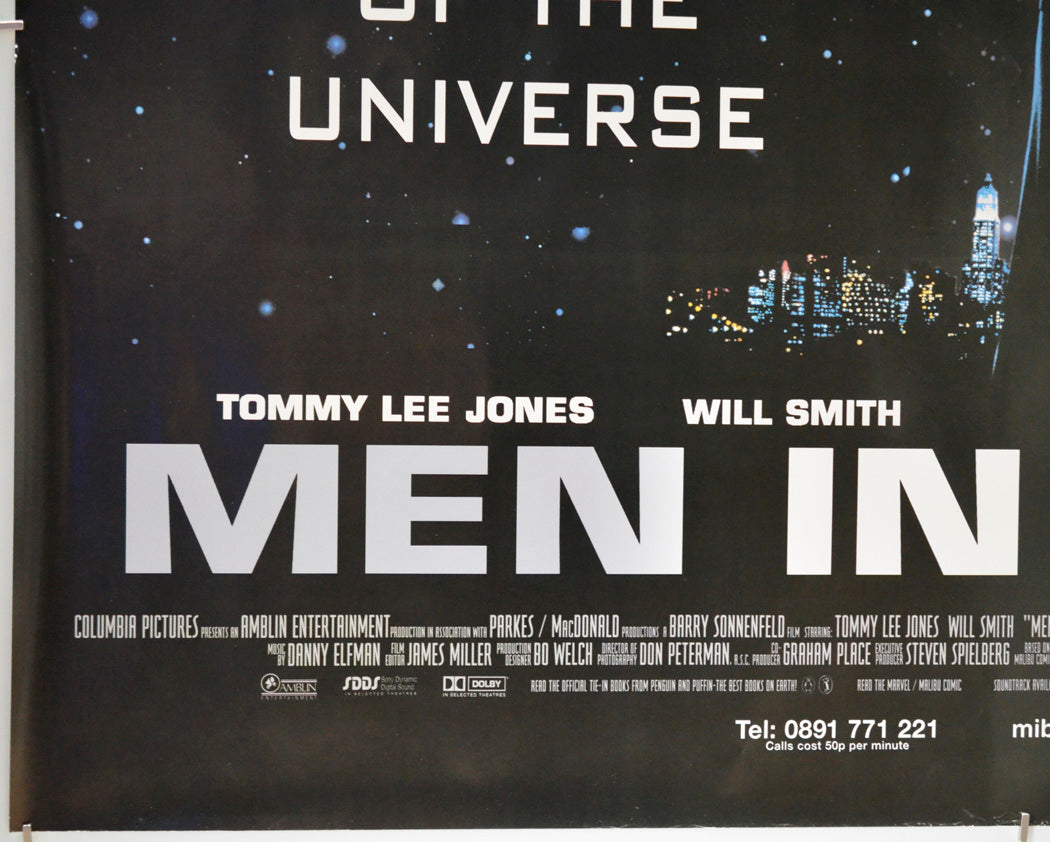 Men In Black (Bottom Left) Cinema Quad Movie Poster 