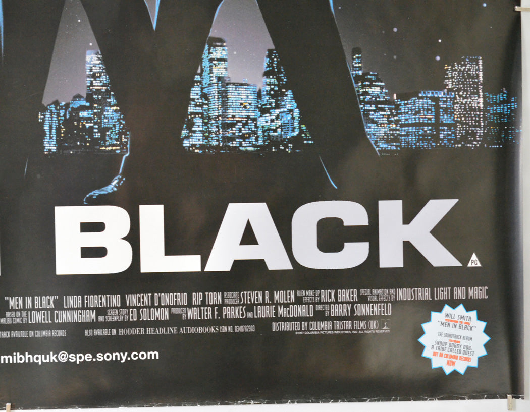 Men In Black (Bottom Right) Cinema Quad Movie Poster 