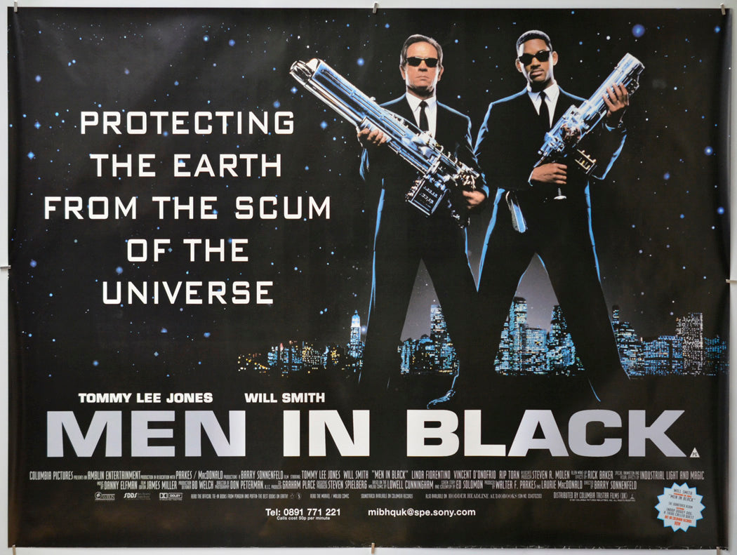 Men In Black - Original Quad Poster - Film Poster - Movie Poster