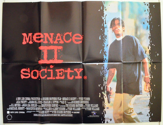 Menace II Society Original British Quad Poster - Film Poster - Movie Poster 