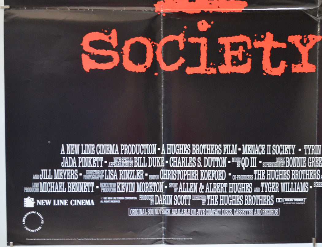 MENACE II SOCIETY (Bottom Left) Cinema Quad Movie Poster 