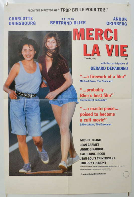 Merci La Vie (a.k.a. Thank You Life)  Original Double Crown Poster - Film Poster - Movie Poster