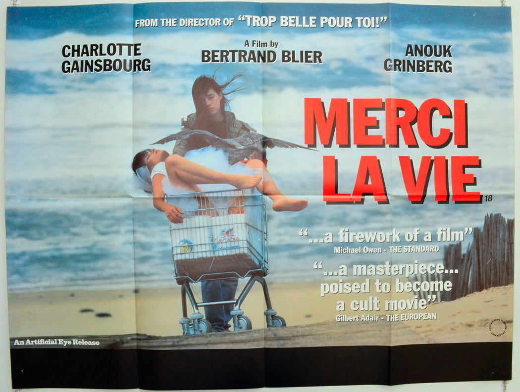 Merci La Vie  (a.k.a. Thank You Life)    Original British Quad Poster - Film Poster - Movie Poster 