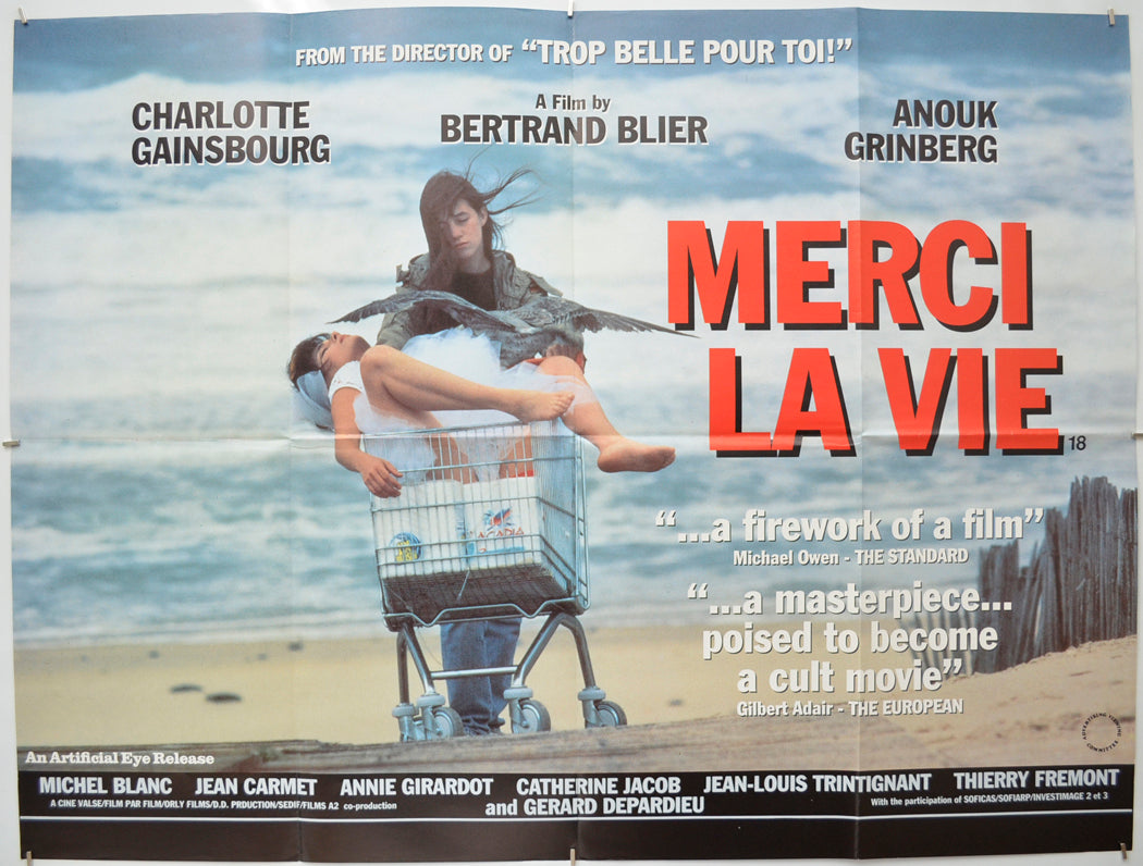 Merci La Vie (a.k.a. Thank You Life)  - Original Quad Poster - Film Poster - Movie Poster