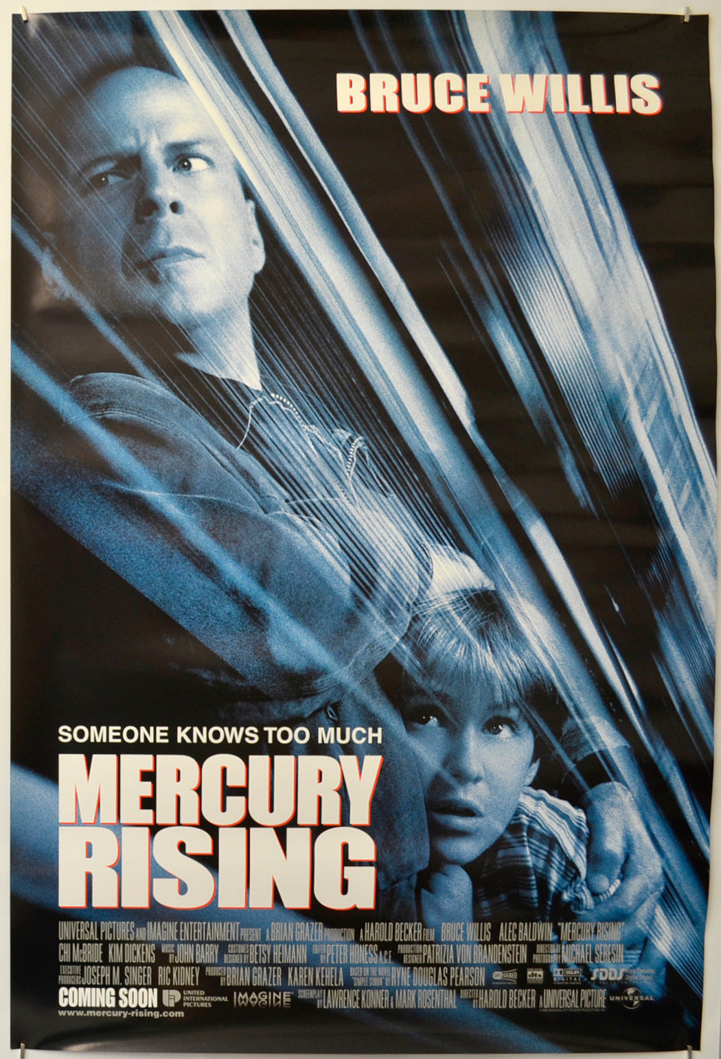 Mercury Rising  Original One Sheet Poster - Film Poster - Movie Poster