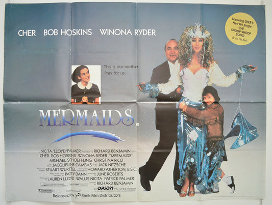 Mermaids  Original British Quad Poster - Film Poster - Movie Poster 