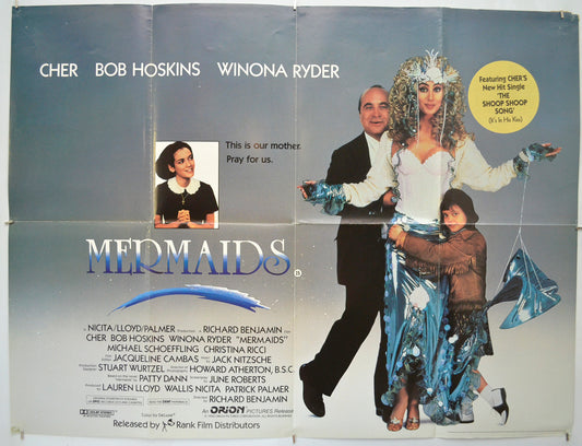 Mermaids - Original Quad Poster - Film Poster - Movie Poster