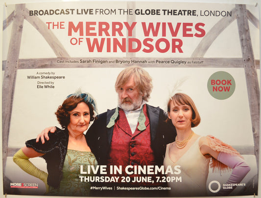 The Merry Wives Of Windsor (Live from The Globe Theatre) Original Quad Poster - Film Poster - Movie Poster