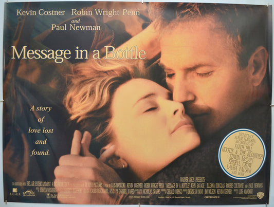 Message In A Bottle - Original Quad Poster - Film Poster - Movie Poster