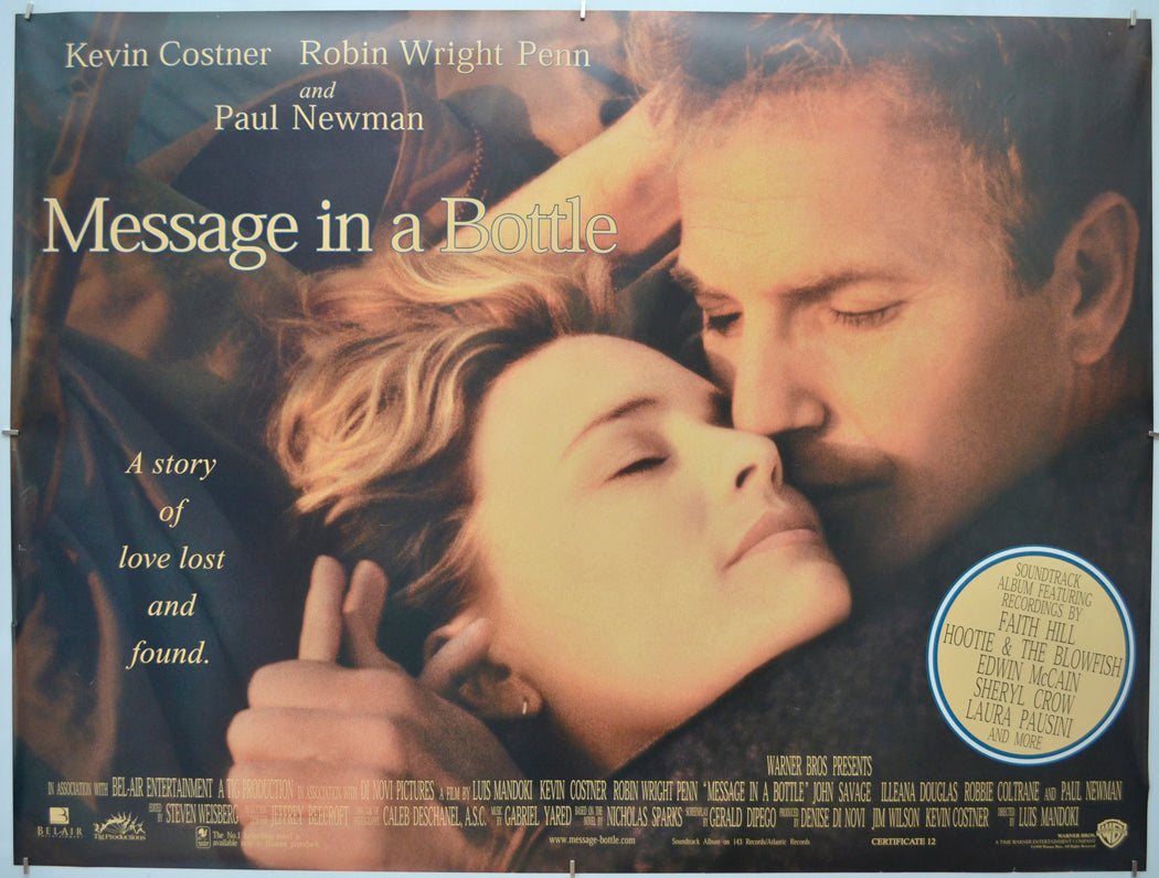 Message In A Bottle - Original Quad Poster - Film Poster - Movie Poster