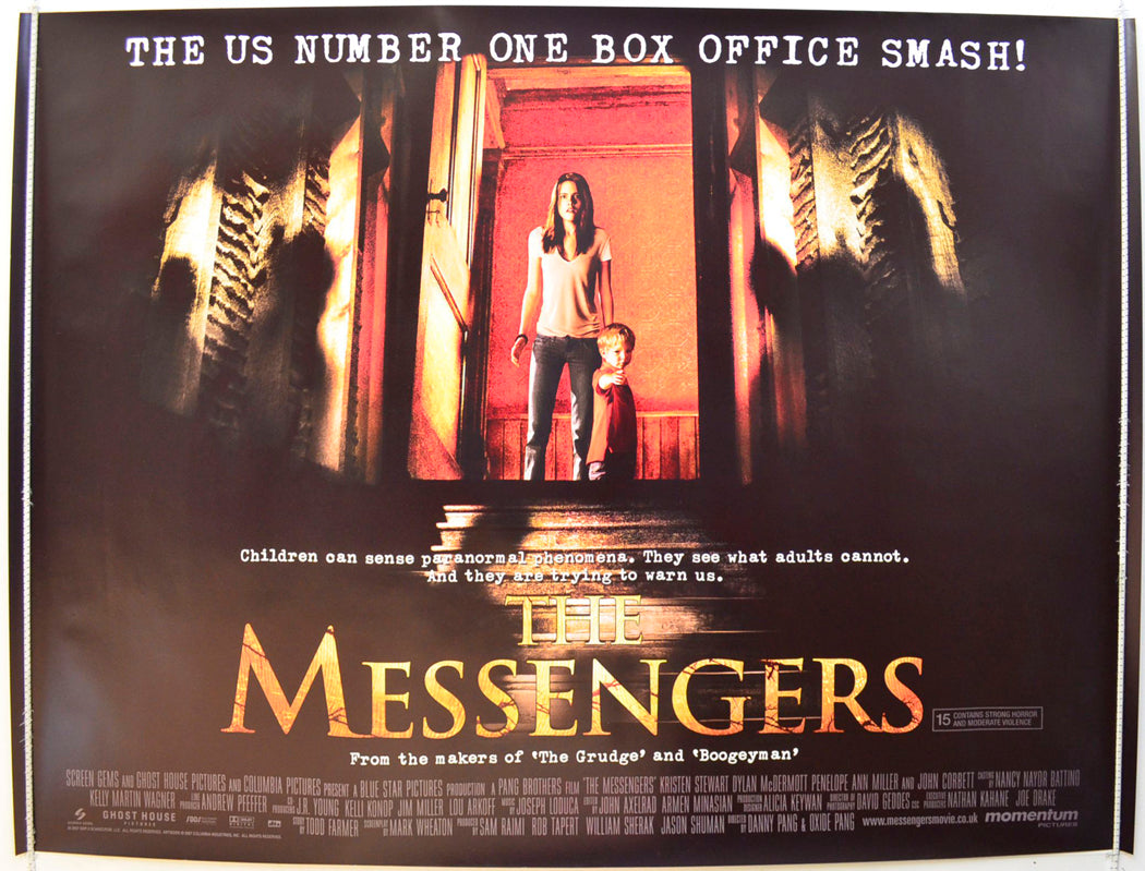 The Messengers Original British Quad Poster - Film Poster - Movie Poster 