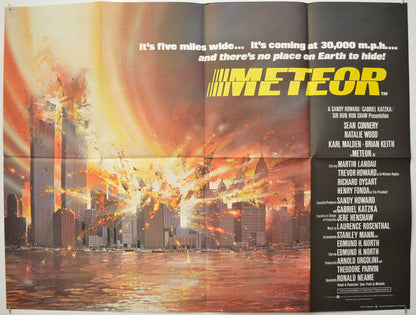 Meteor Original Quad Poster - Film Poster - Movie Poster