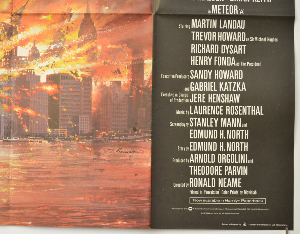 METEOR (Bottom Right) Cinema Quad Movie Poster 