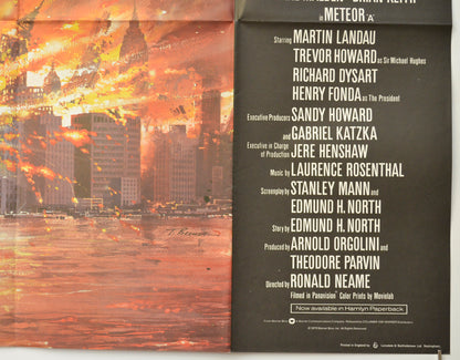 METEOR (Bottom Right) Cinema Quad Movie Poster 