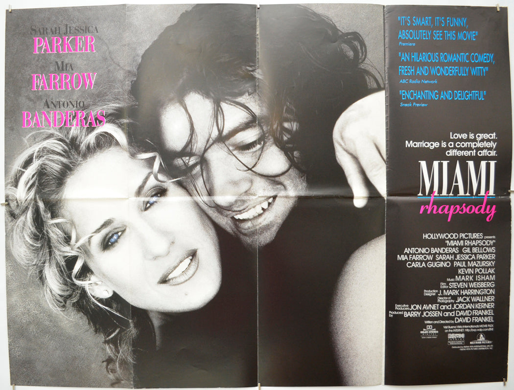 Miami Rhapsody - Original Quad Poster - Film Poster - Movie Poster