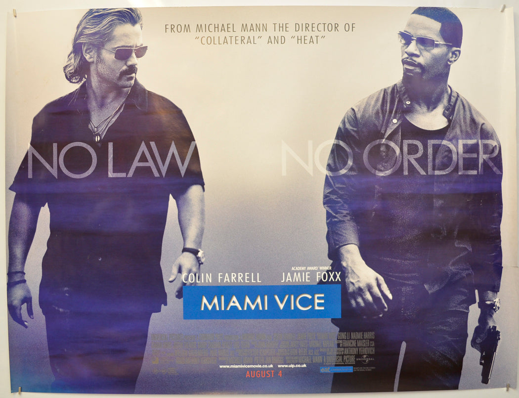 Miami Vice Original Quad Poster - Film Poster - Movie Poster  