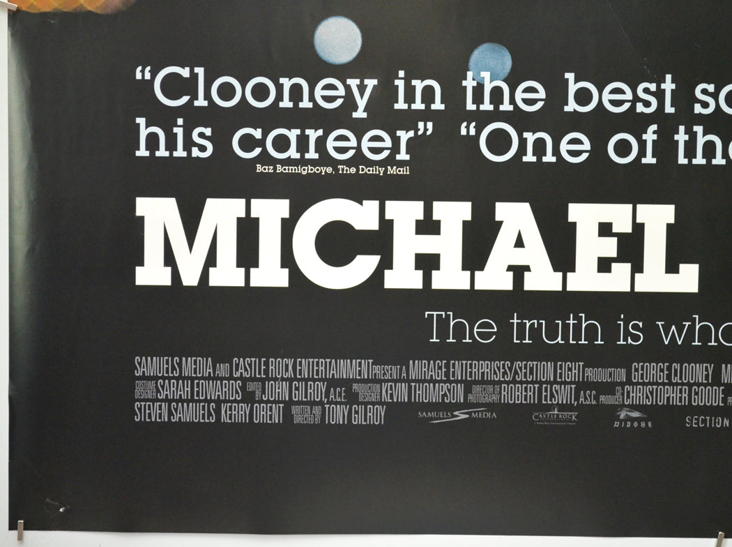 MICHAEL CLAYTON (Bottom Left) Cinema Quad Movie Poster 