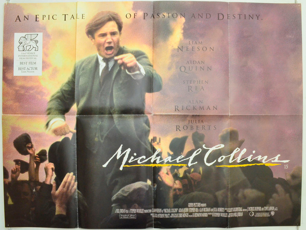 Michael Collins Original British Quad Poster - Film Poster - Movie Poster 