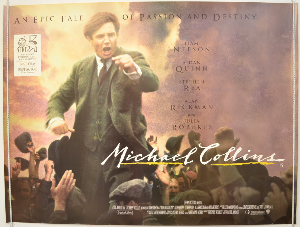 Michael Collins  Original Quad Poster - Film Poster - Movie Poster