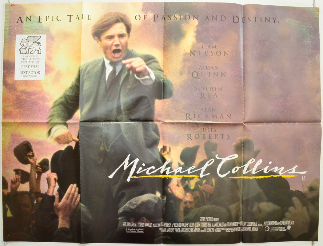 Michael Collins Original British Quad Poster - Film Poster - Movie Poster 