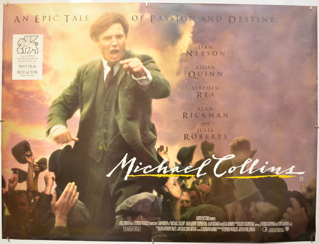 Michael Collins  Original Quad Poster - Film Poster - Movie Poster