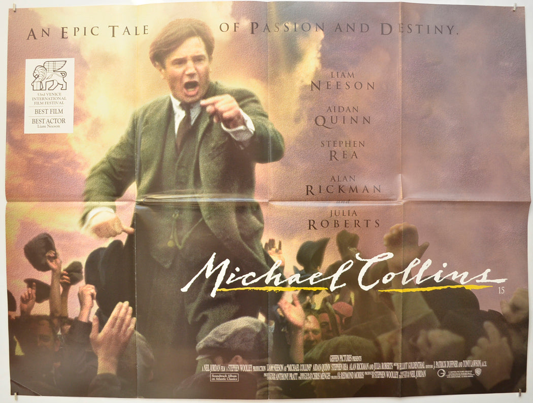 Michael Collins Original Quad Poster - Film Poster - Movie Poster  