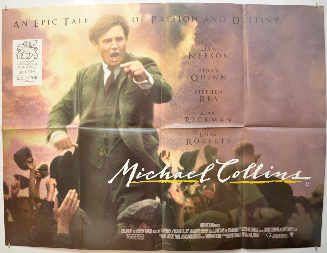 Michael Collins Original Quad Poster - Film Poster - Movie Poster